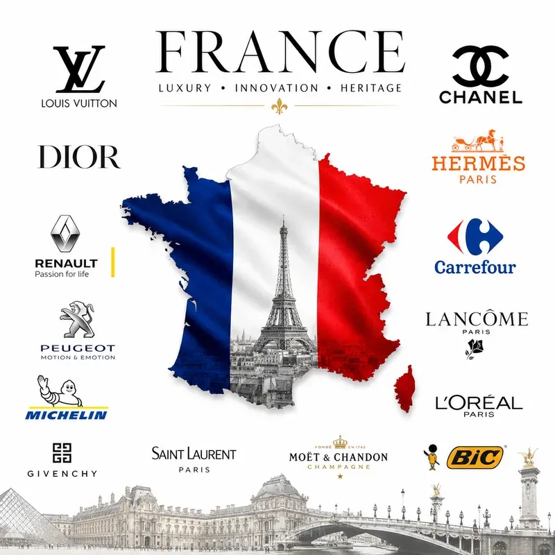Global Country Brand Collage Posters