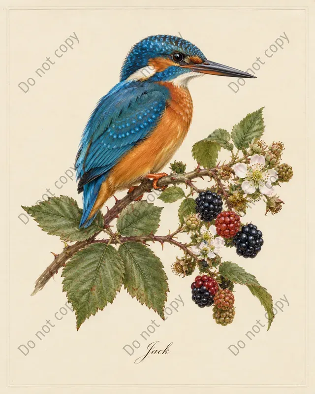 Birth Month Bird Art Prints