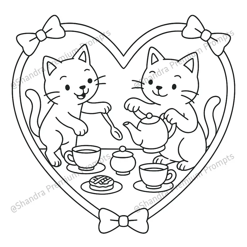 Naughty Cats Coloring Book Pages