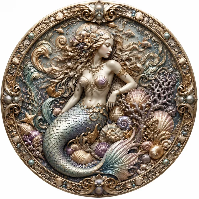 Antique Fantasy Relief Medallions