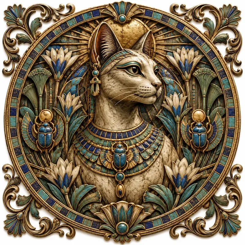 Antique Fantasy Relief Medallions
