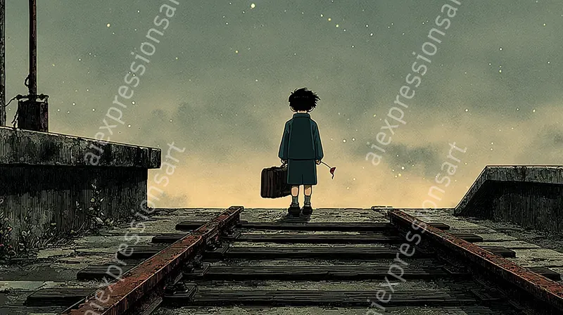 Vintage Melancholic Anime Illustrations
