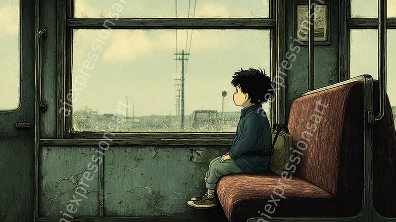 Vintage Melancholic Anime Illustrations