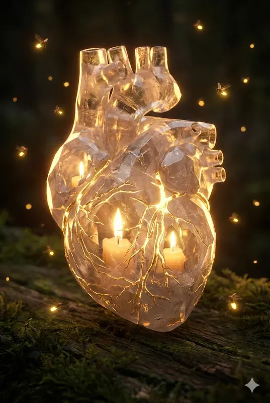 Frozen Flame Organ Glowing Anatomy