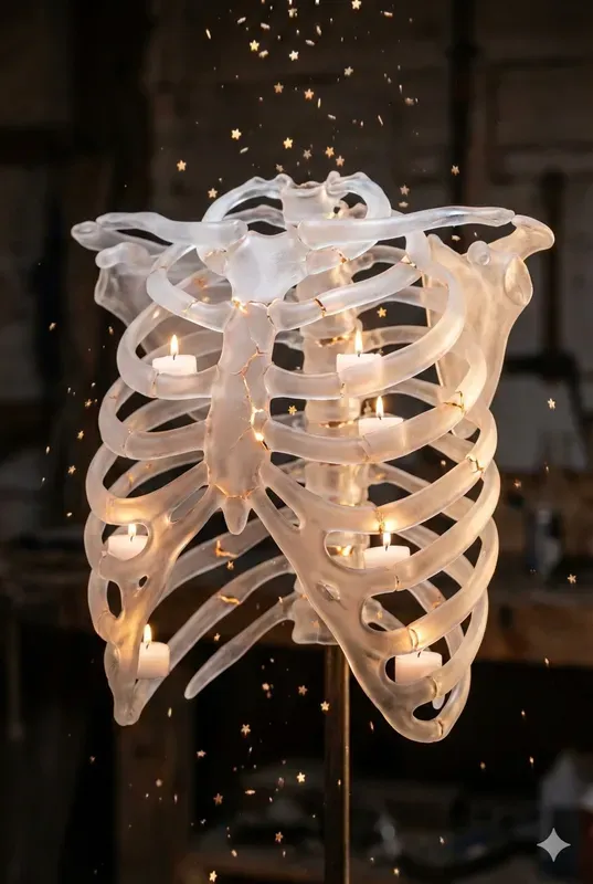 Frozen Flame Organ Glowing Anatomy