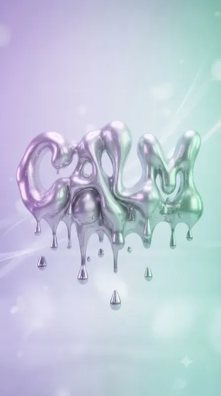 Liquidy Typography Phone Posters