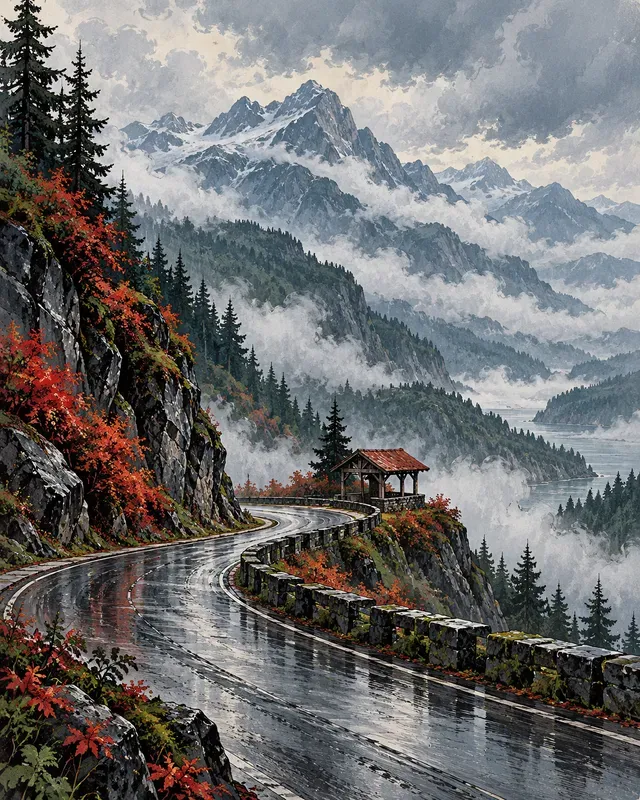 Inkbound Travel Poster Scenes