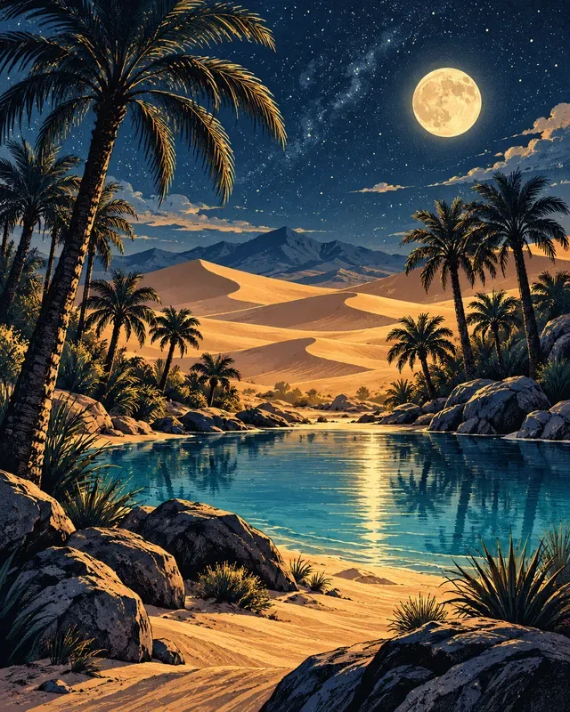 Inkbound Travel Poster Scenes