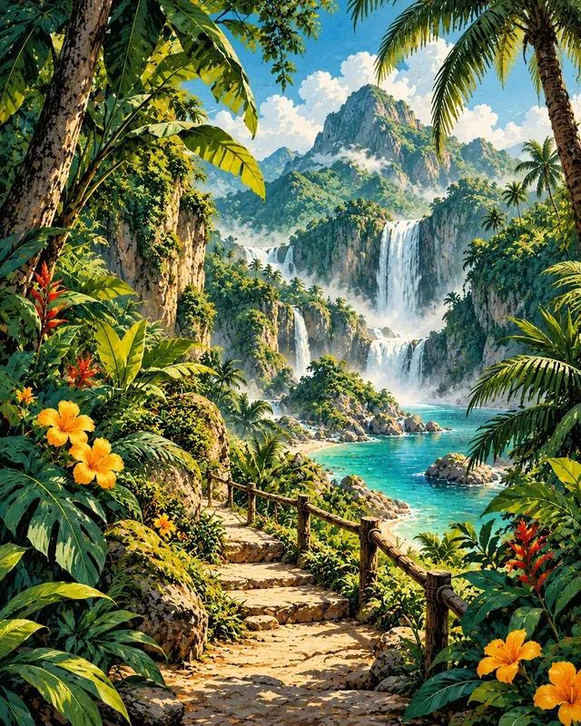 Inkbound Travel Poster Scenes