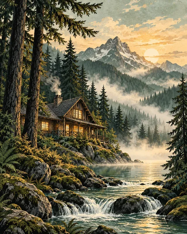 Inkbound Travel Poster Scenes