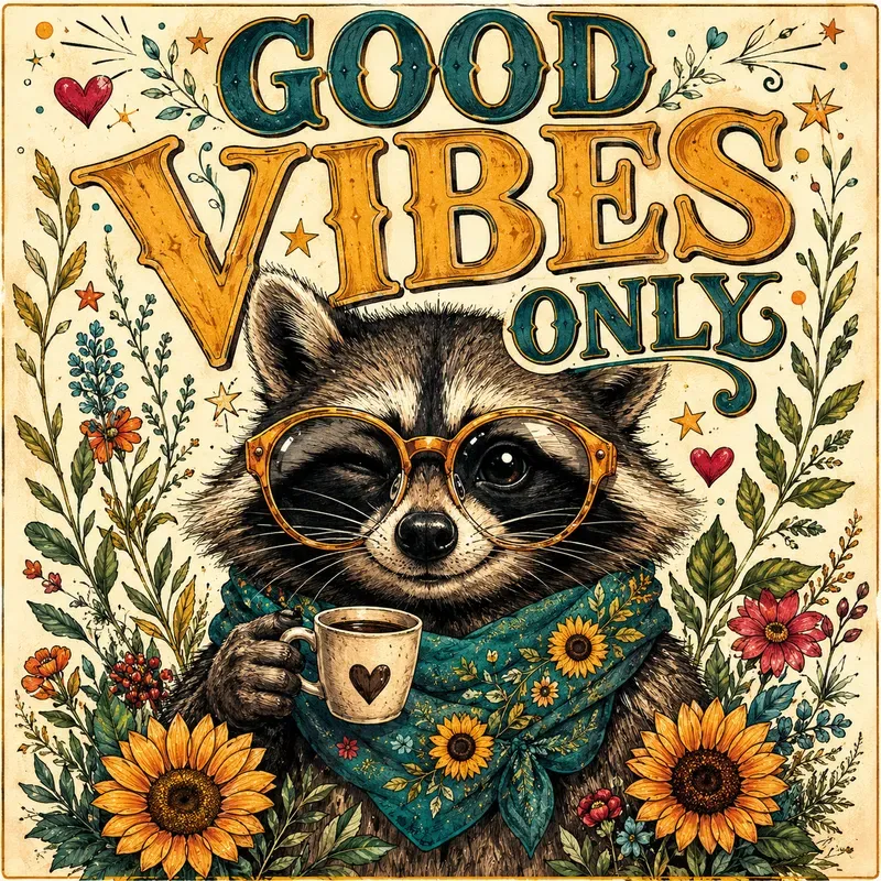 Good Vibes Illustrated Posters
