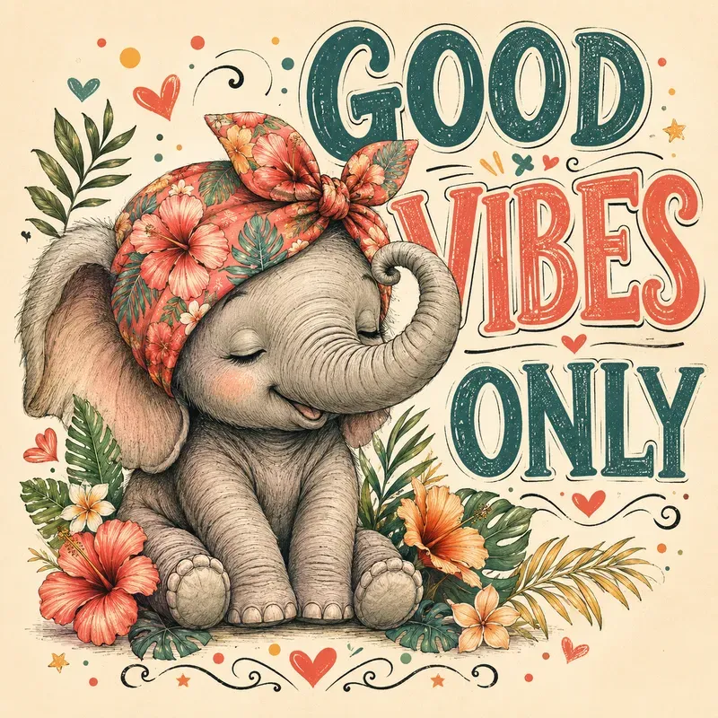 Good Vibes Illustrated Posters