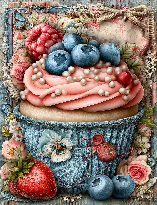 Sweet Denim Baking Girl Junk Journals