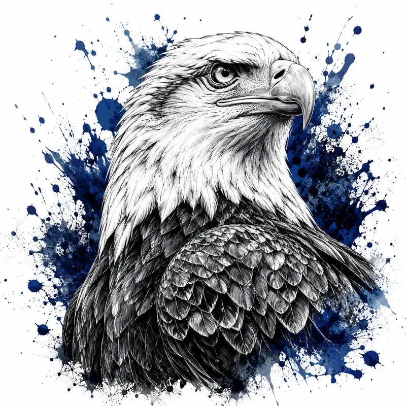 Wildlife Watercolor Ink Art Prints