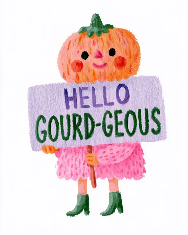 Whimsical Halloween Watercolor Clipart