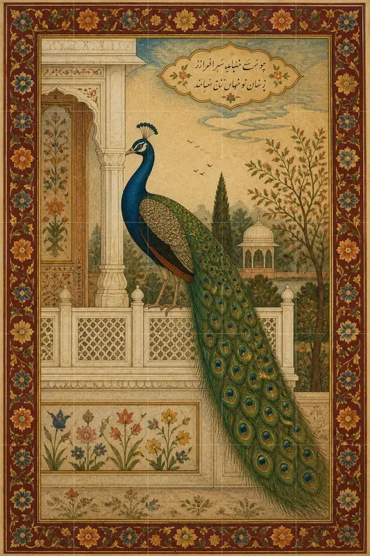 Mughal Style Portrait Art