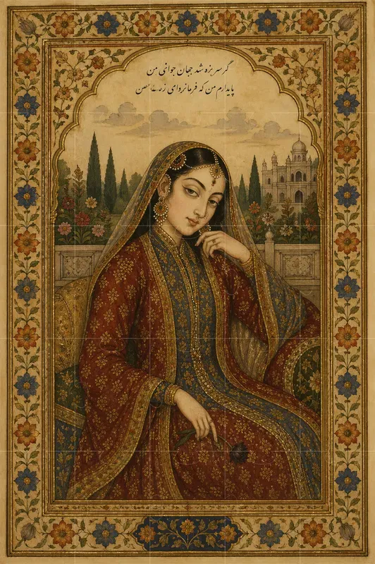 Mughal Style Portrait Art
