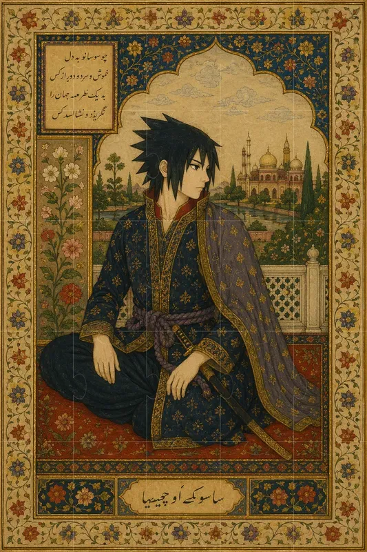 Mughal Style Portrait Art