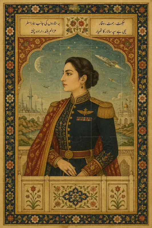 Mughal Style Portrait Art