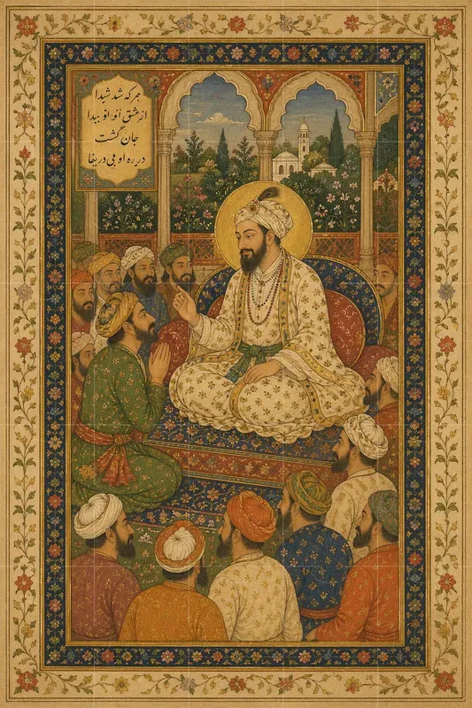 Mughal Style Portrait Art