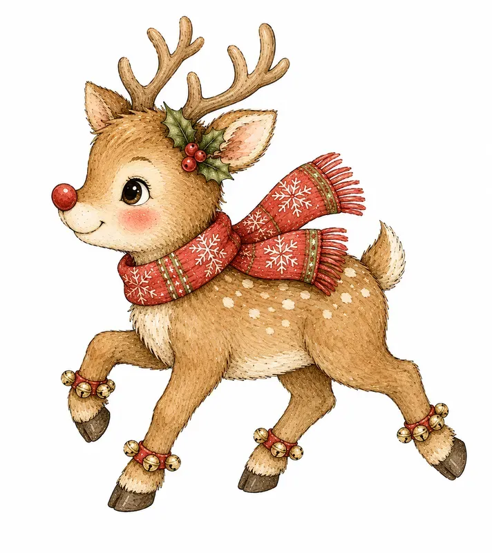 Christmas Animals Kids Cliparts