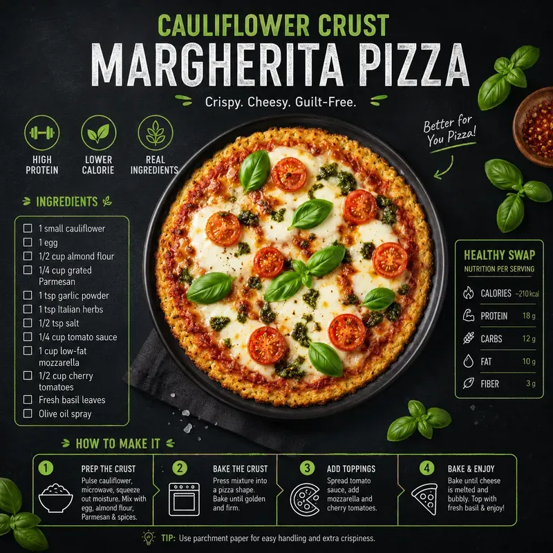 Healthy Swap Recipe Infographics