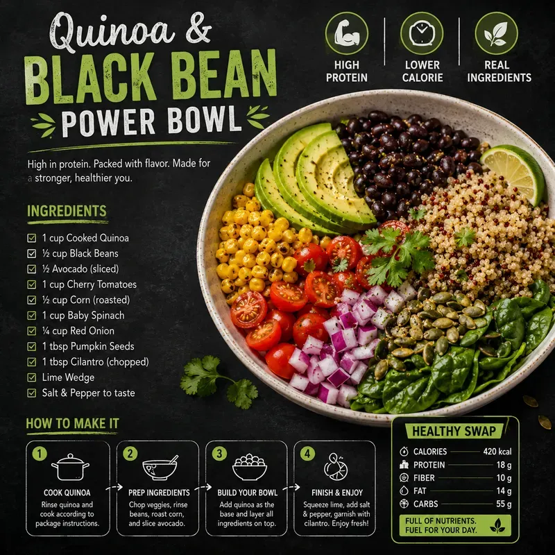 Healthy Swap Recipe Infographics