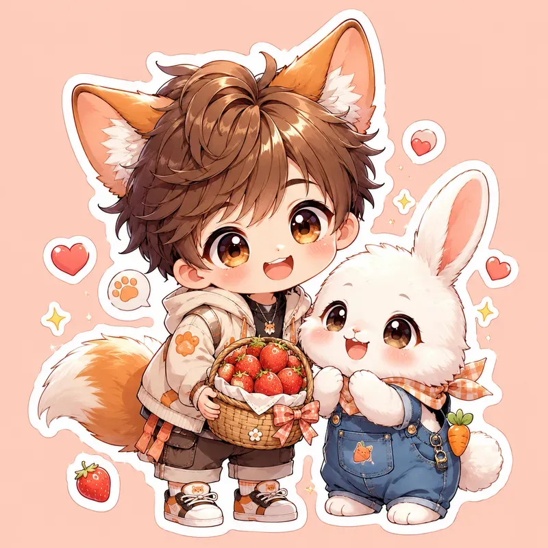Adorable Chibi Buddy Sticker Packs