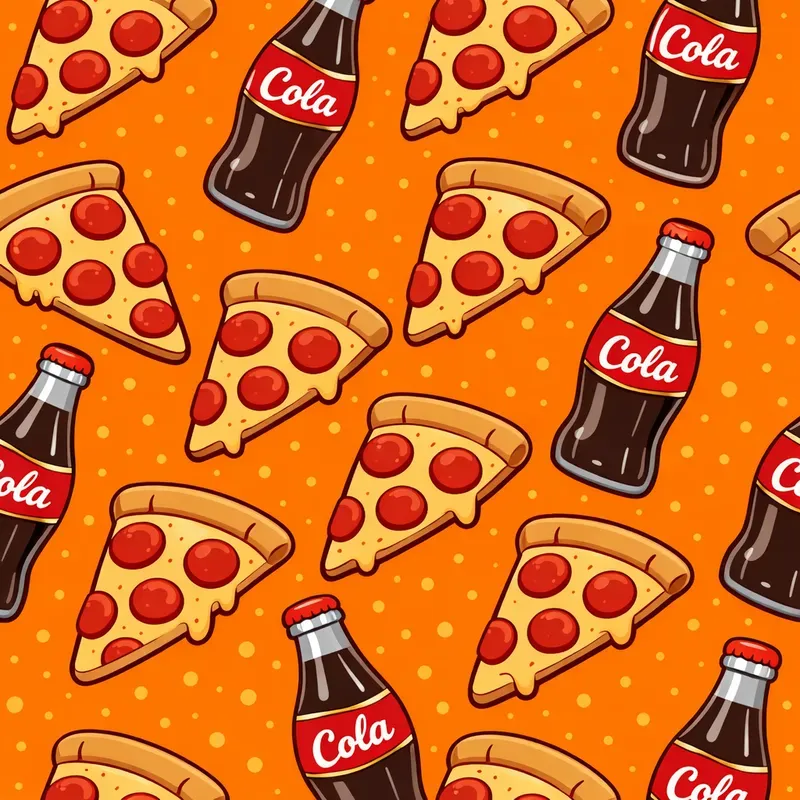 Cute Food Drink Pattern Packs