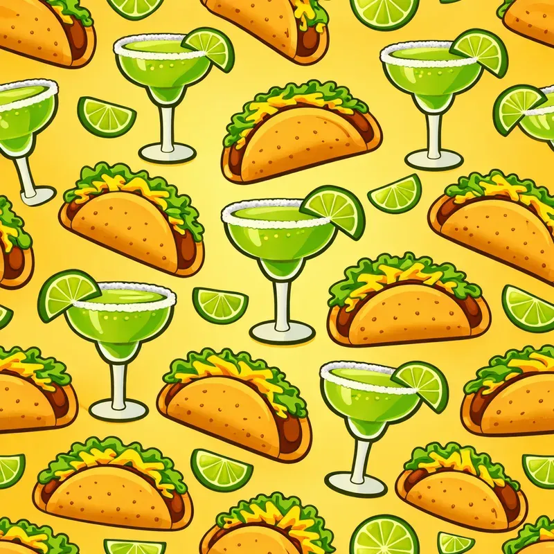 Cute Food Drink Pattern Packs