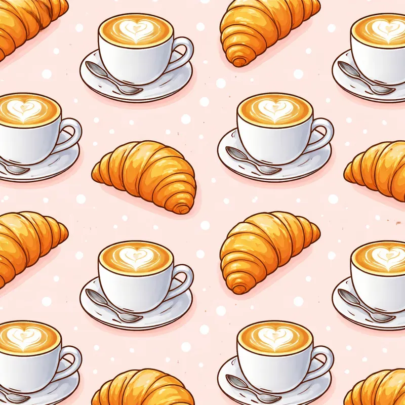 Cute Food Drink Pattern Packs