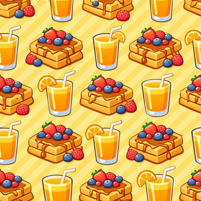 Cute Food Drink Pattern Packs