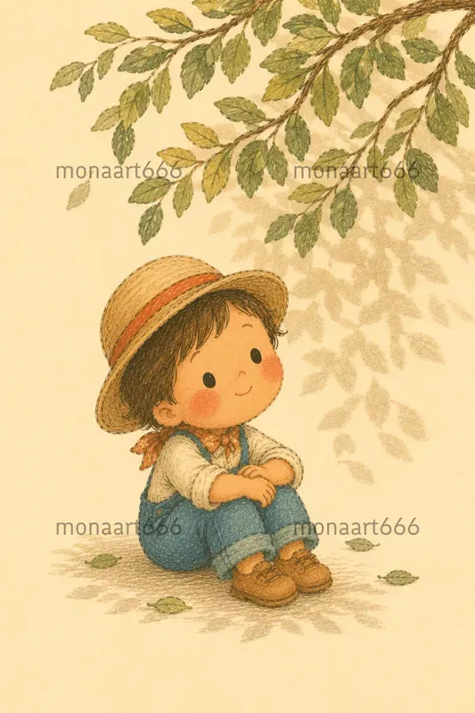 Mediterranean Pastel Naive Illustrations