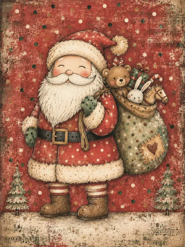 Cute Christmas Character Junk Journals