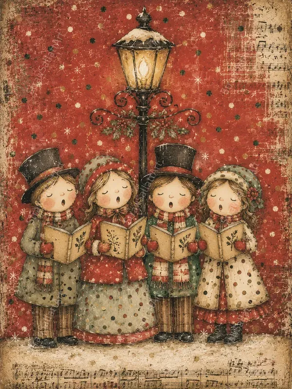 Cute Christmas Character Junk Journals