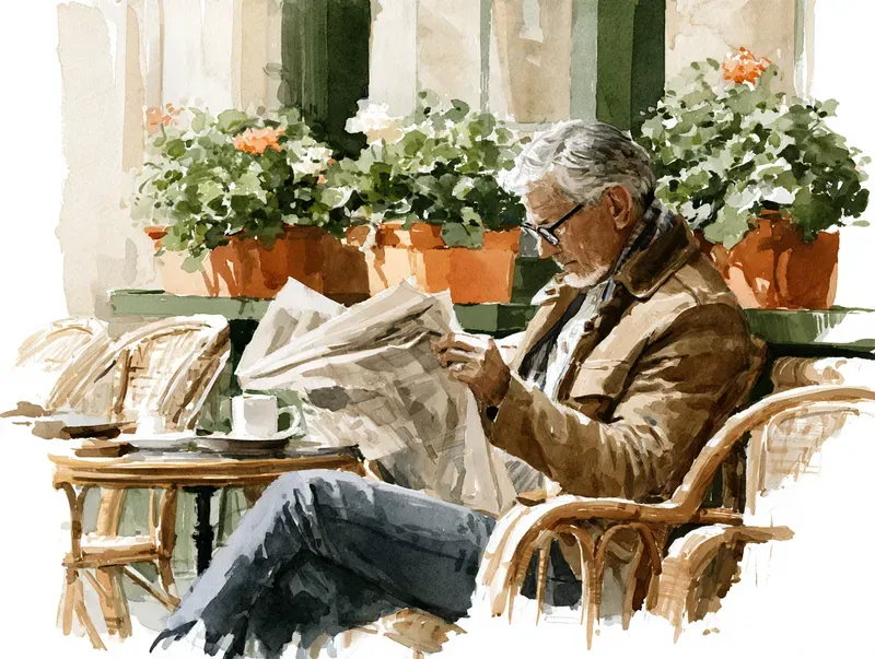 Daily Life Watercolor Art Generator