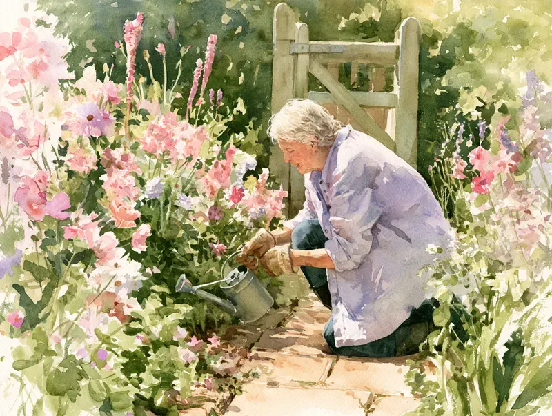 Daily Life Watercolor Art Generator