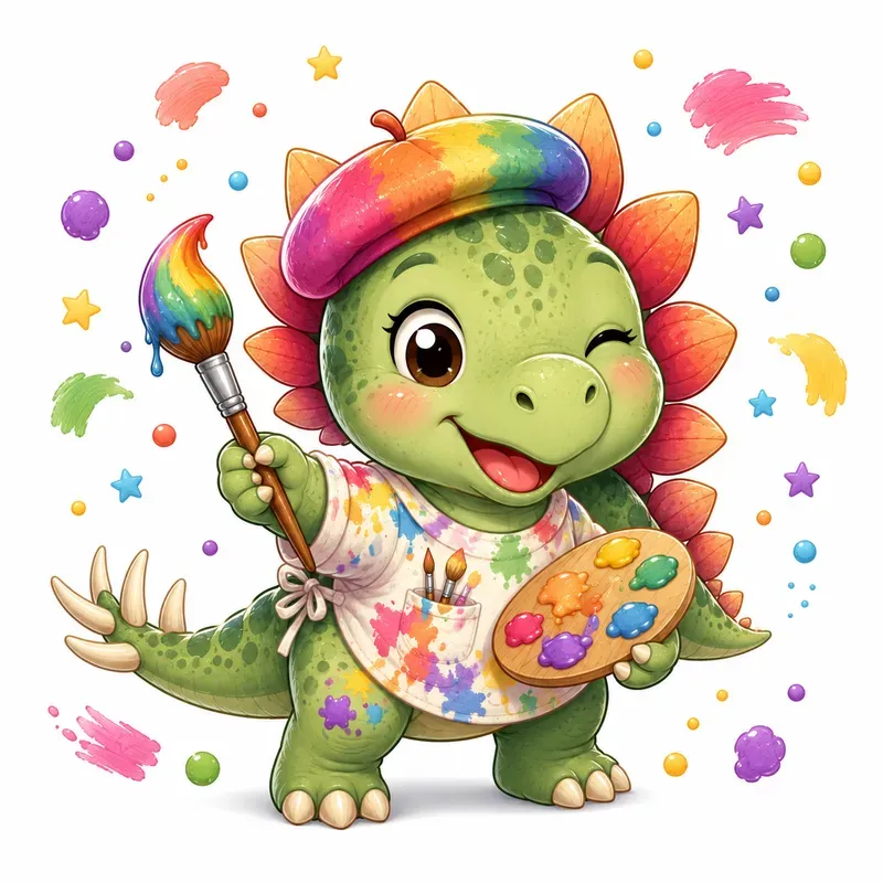 Cute Dinosaur Mascot Generator