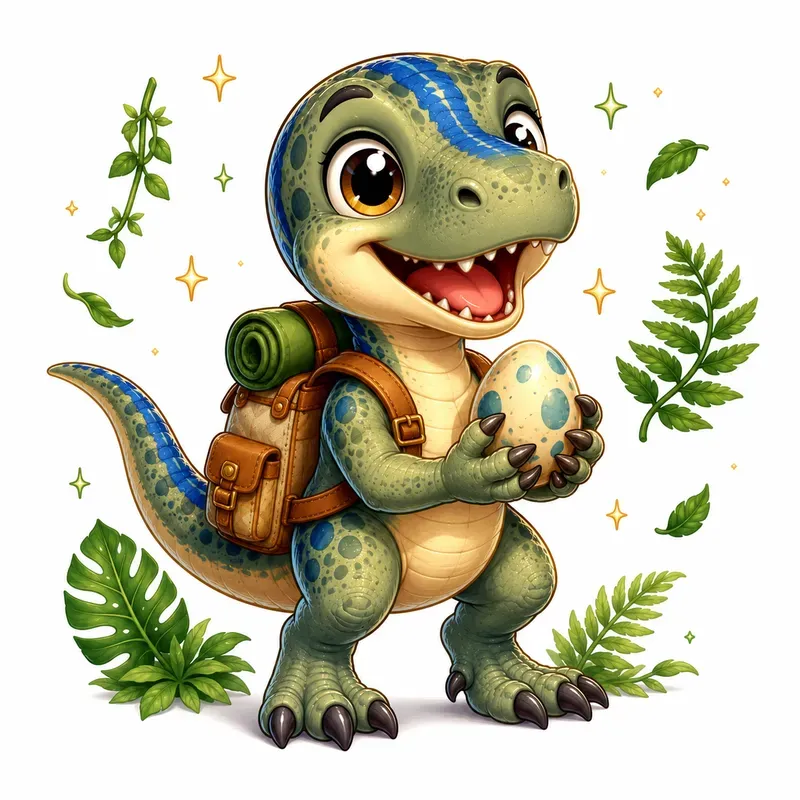 Cute Dinosaur Mascot Generator