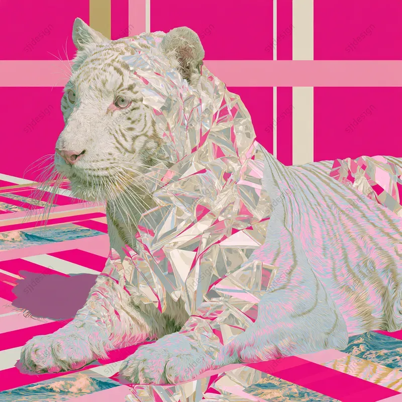 Glitch Geo Colorblock Vapor Editorials