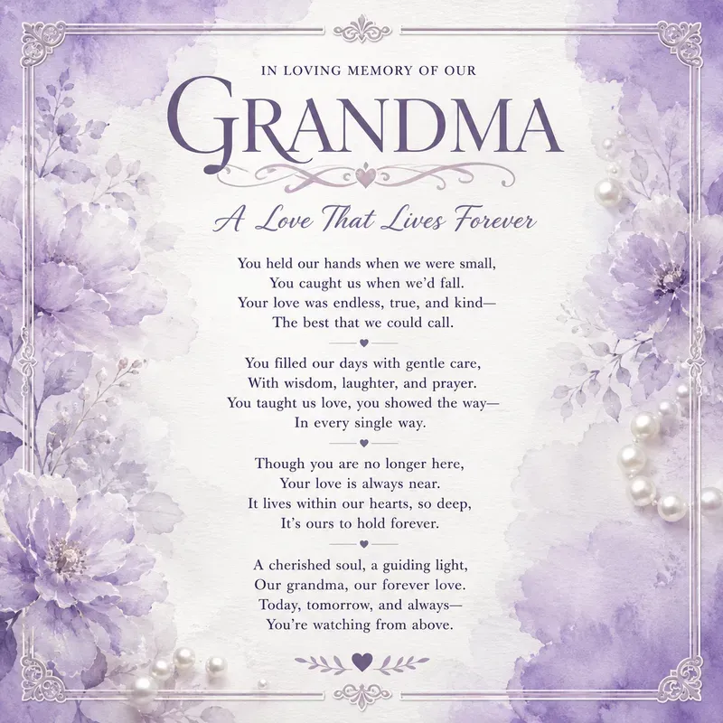 Elegant Memorial Poetry Poster Generator