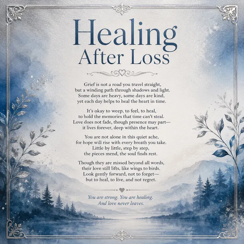 Elegant Memorial Poetry Poster Generator