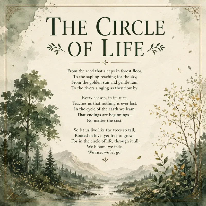 Elegant Memorial Poetry Poster Generator