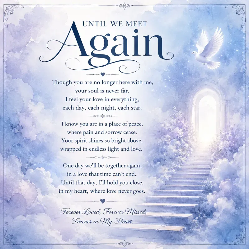 Elegant Memorial Poetry Poster Generator