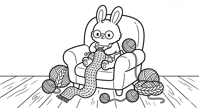 Cozy Kawaii Coloring Pages