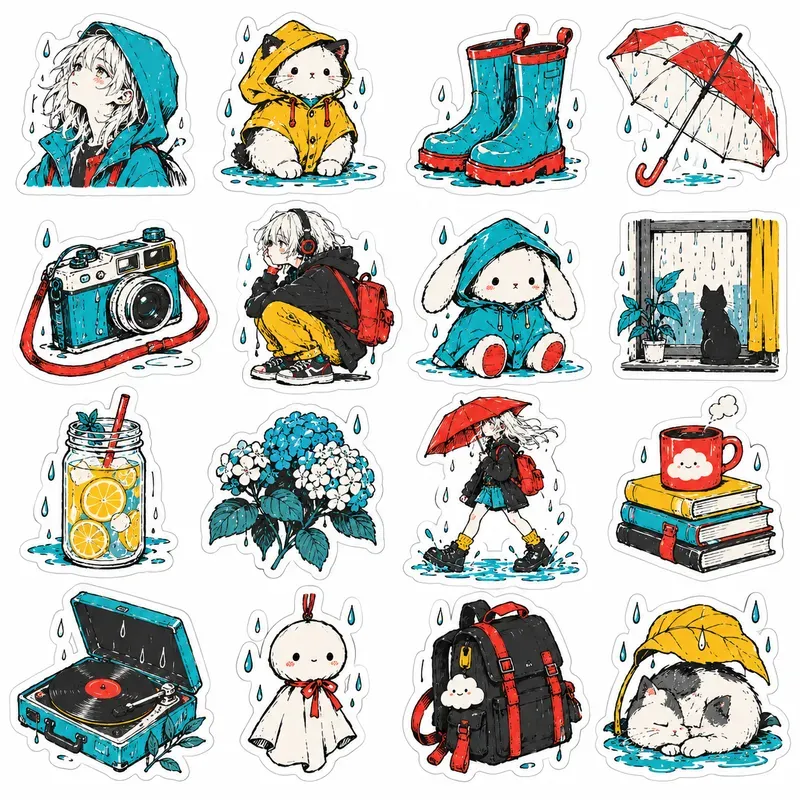 Pop Sketches And Girls Stickers