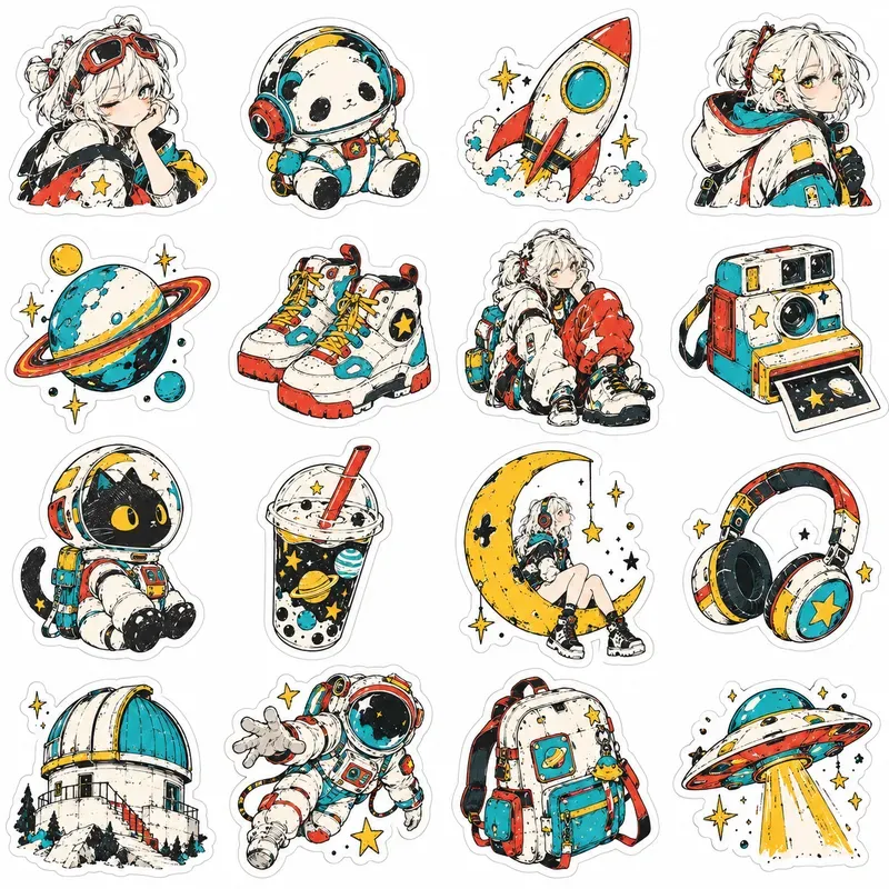 Pop Sketches And Girls Stickers