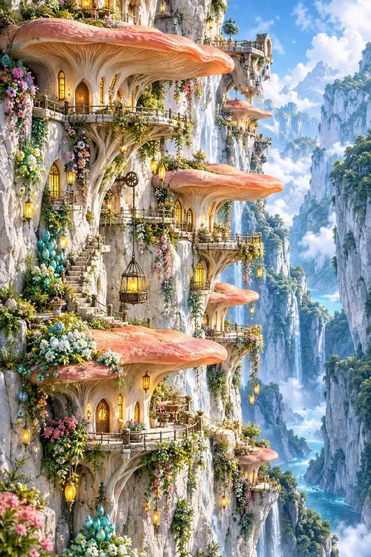 Enchanted Mushroom Village Worlds