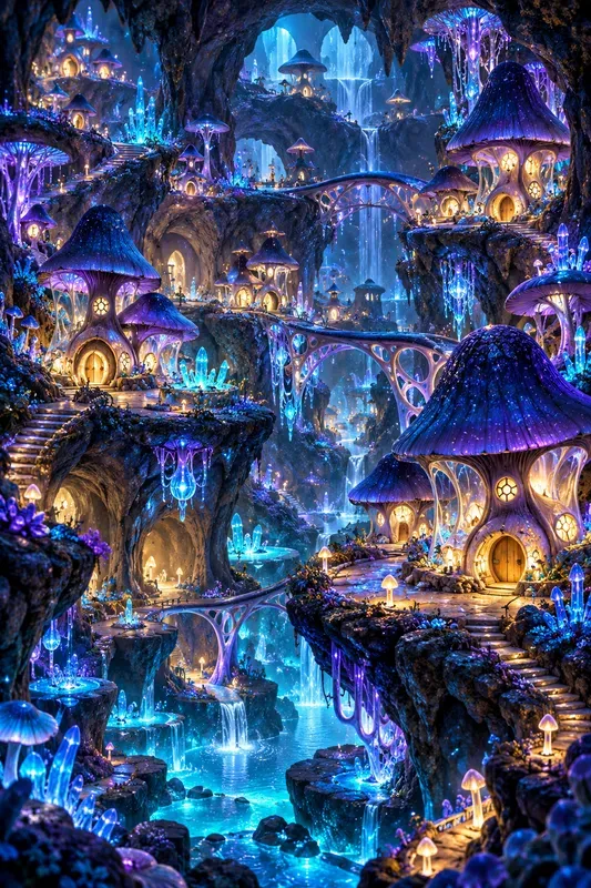 Enchanted Mushroom Village Worlds