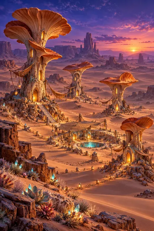 Enchanted Mushroom Village Worlds